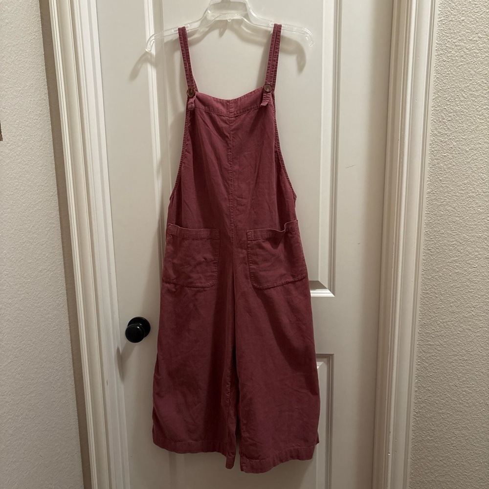 Velvet By Graham And Spencer For Anthropologie Emmie Rose Pink Overalls Size XS - Picture 2 of 5